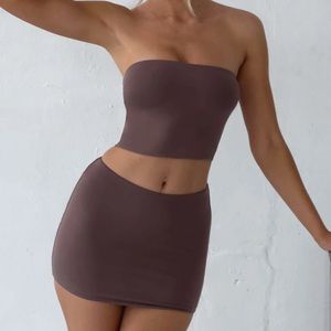 BABYBOO brown mini skirt NEW